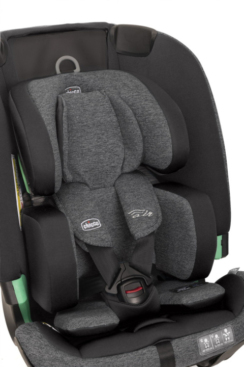BI-SEAT I-SIZE AIR Chicco fotelik samochodowy 40-150 cm do ok.12 lat - BLACK AIR