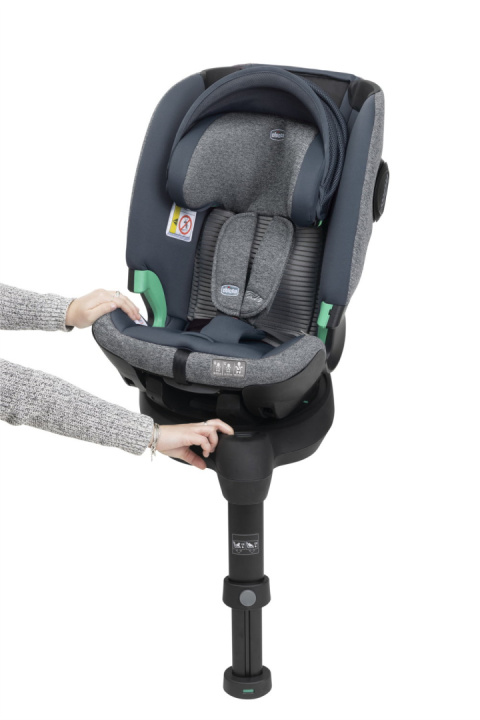 BI-SEAT I-SIZE AIR Chicco fotelik samochodowy 40-150 cm do ok.12 lat - GRAPHITE