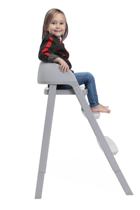 CRESCENDO UP Chicco krzesełko do karmienia 0m+ do 110 kg - TURIN GREY RE_LUX