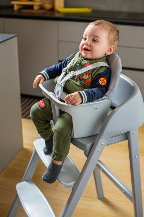 CRESCENDO UP Chicco krzesełko do karmienia 0m+ do 110 kg - TURIN GREY RE_LUX