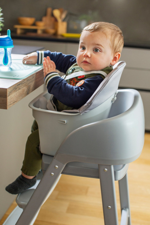 CRESCENDO UP Chicco krzesełko do karmienia 0m+ do 110 kg - TURIN GREY RE_LUX