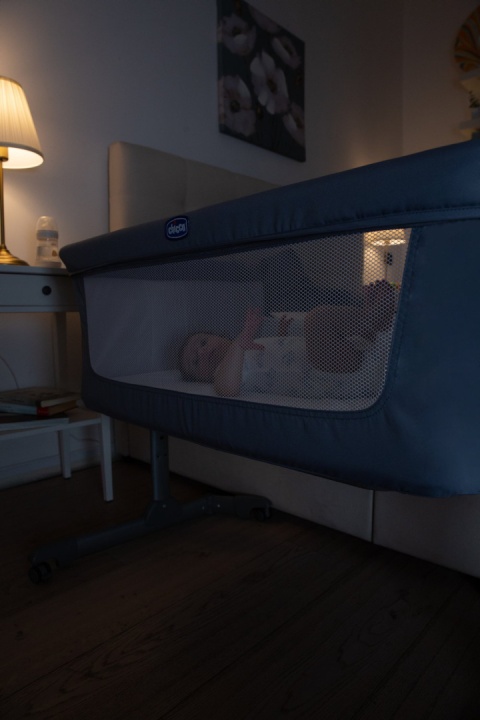 Next2me Essential Chicco 0m+ łóżeczko dostawne - Stone Re_Lux