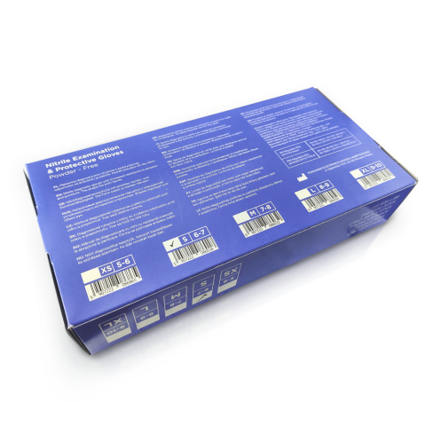 Rękawiczki nitrylowe medyczne 8%VAT niebieskie Luximed nitrile medical r. S 100 szt.