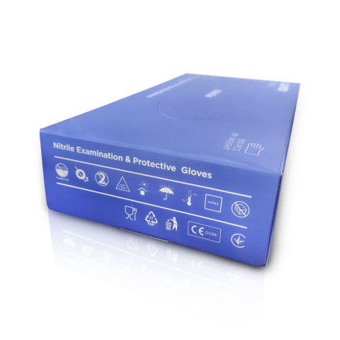 Rękawiczki nitrylowe medyczne 8%VAT niebieskie Luximed nitrile medical r. S 100 szt.