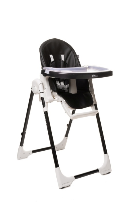 DECCO 4Baby Regulowane krzesełko do karmienia - Black