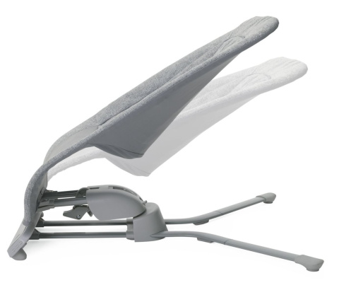 Rhythm`n` Sound Chicco leżaczek do 9kg, delikatne kołysanie na boki, dźwięki - ASH GREY CROSS COLLECTION