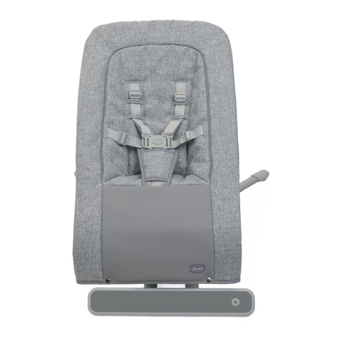 Rhythm`n` Sound Chicco leżaczek do 9kg, delikatne kołysanie na boki, dźwięki - ASH GREY CROSS COLLECTION