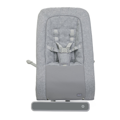 Rhythm`n` Sound Chicco leżaczek do 9kg, delikatne kołysanie na boki, dźwięki - ASH GREY CROSS COLLECTION