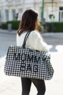 Childhome Torba Mommy Bag Czarno-Biała Pepitka