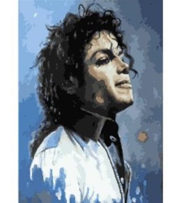 Malowanie po numerach 40x50cm Michael Jackson, portret 1008973