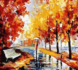 Malowanie po numerach 40x50cm Park, jesienny spacer 1008951
