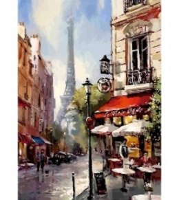 Malowanie po numerach 40x50cm Paryż ulica 1008993