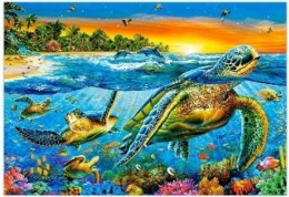 Malowanie po numerach 40x50cm Żółwie w oceanie 1008511