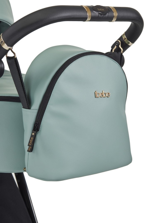 GLOSS ibebe 2w1 wózek wielofunkcyjny dla dzieci do 22 kg- IG221 Mint eco leather