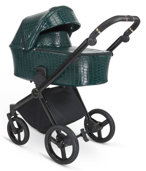 GLOSS ibebe 2w1 wózek wielofunkcyjny dla dzieci do 22 kg- IG233 Green crocodile leather