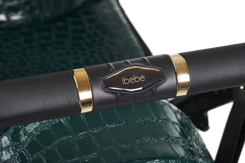 GLOSS ibebe 2w1 wózek wielofunkcyjny dla dzieci do 22 kg- IG233 Green crocodile leather