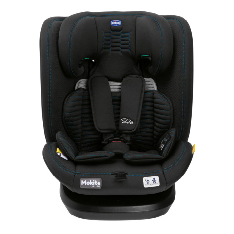 MOKITA i-Size Air Chicco 76-150cm fotelik samochodowy 9-36kg - BLACK AIR