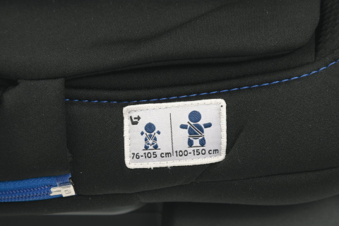 MYSEAT i-Size Air CHICCO fotelik samochodowy 76-150cm 9-36 kg - ZIP BLACK AIR