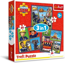 TREFL 34868 Puzzle 3w1 Dzień Strażaka Sama