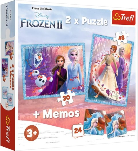 TREFL 93335 Puzzle 2w1 MEMOS Księżniczki w swojej krainie