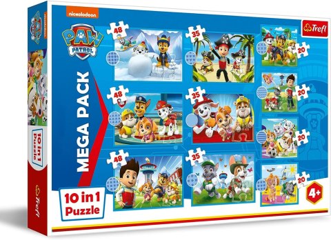 TREFL 96001 Puzzle 10w1 Niezawodna drużyna Psiego Patrolu