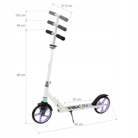Hulajnoga miejska składana WXM DRIFF ABEC-7 do 100 kg - Fluid