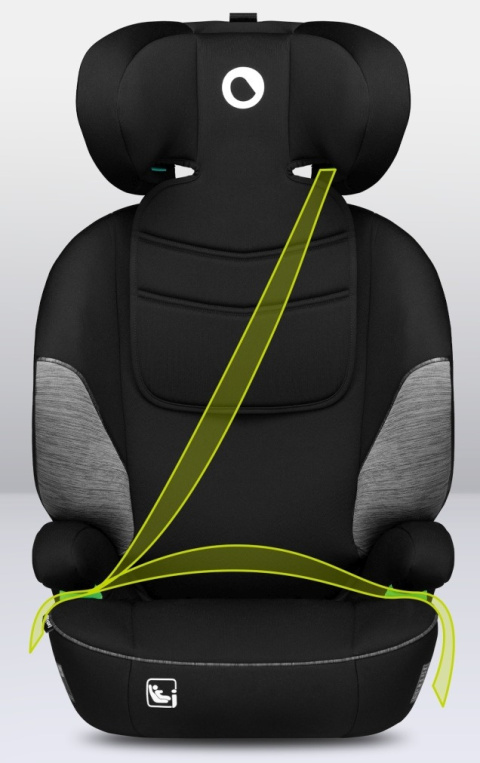 LARS I-Size Lionelo fotelik samochodowy 15-36 kg - Black Grey