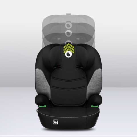 LARS I-Size Lionelo fotelik samochodowy 15-36 kg - Black Grey