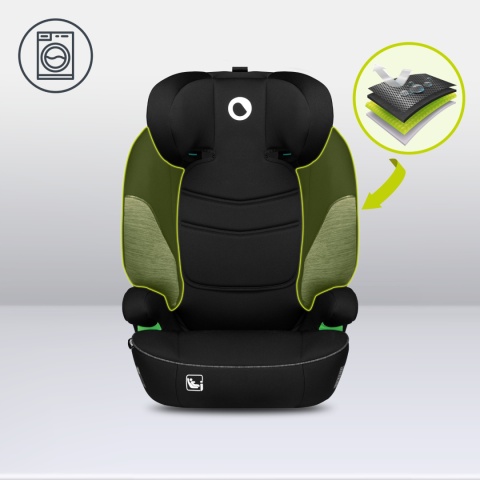 LARS I-Size Lionelo fotelik samochodowy 15-36 kg - Black Grey