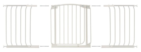 Rozszerzenie bramki bezpieczeństwa Chelsea - 45cm (wys. 75cm) - białe