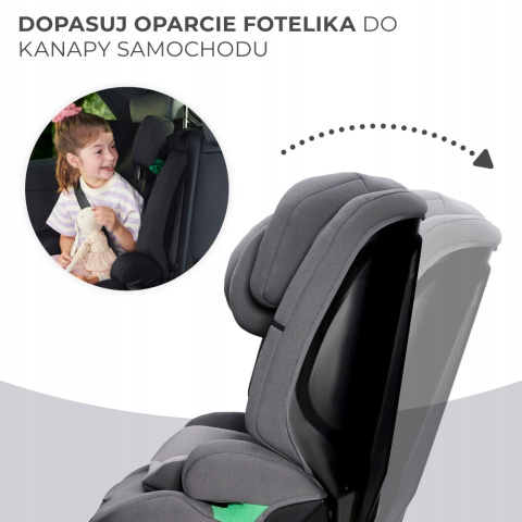 SAFETY FIX 2 I-Size Kinderkraft fotelik samochodowy Isofix 9-36 kg 76-150 cm - Grey