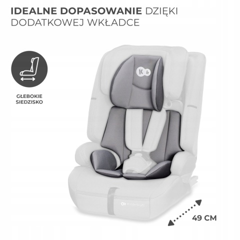 SAFETY FIX 2 I-Size Kinderkraft fotelik samochodowy Isofix 9-36 kg 76-150 cm - Grey