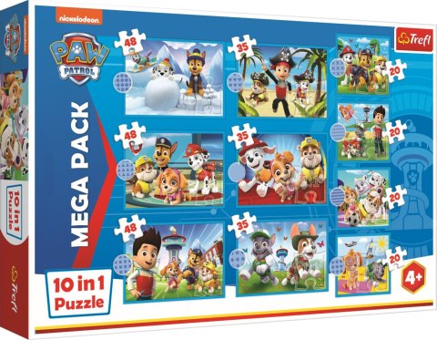 TREFL 96002 Puzzle 10w1 Wesoły dzień piesków / Paw Patrol