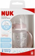 NUK 743313 Butelka FC 150 ml z uchwytami i wskaźnikiem temperatury DISNEY BAMBI ustnik silikonowy niekapek