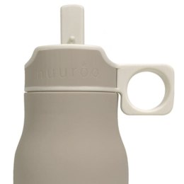 Nuuroo - silikonowa butelka bidon ze słomką LAU Cobblestone 400 ml