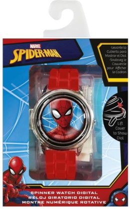 Zegarek cyfrowy ze spinerem w metalowej obudowie Spider-Man MV15763 Kids Euroswan