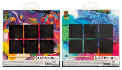 6 zdrapek 19.5x19.5cm i drapak