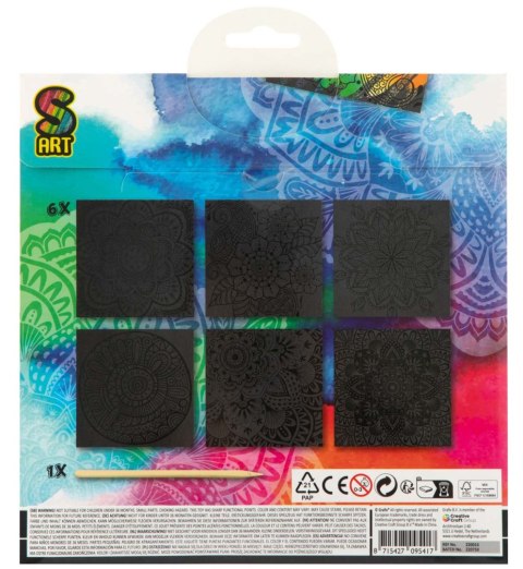 6 zdrapek 19.5x19.5cm i drapak