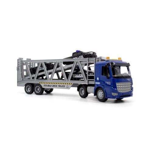 Auto ciężarowe laweta z 3 autami 42 cm.