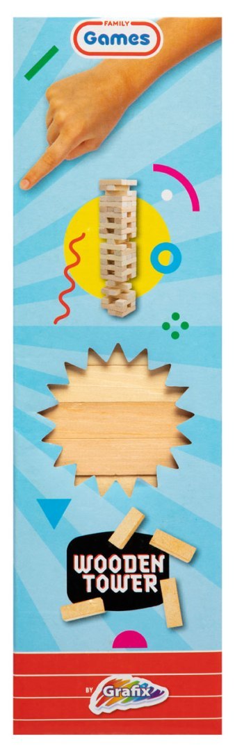 Gra Drewniana Wieża - 54 szt.