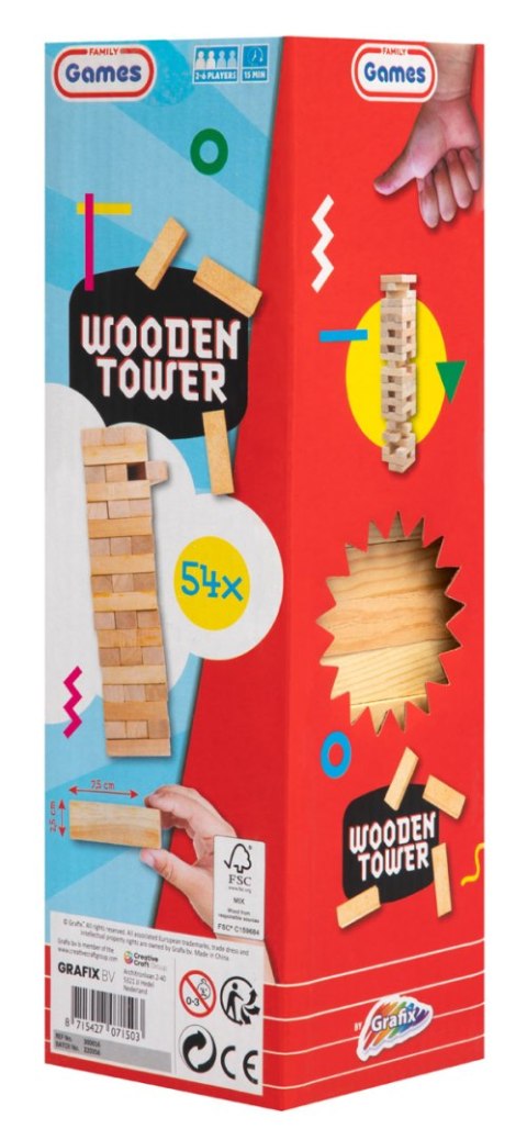 Gra Drewniana Wieża - 54 szt.