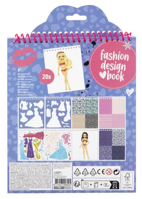 Książeczka projektanta mody 24x20 cm