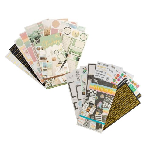 Sticker book with foil 23x12cm, 20 sheets, 2 wz.