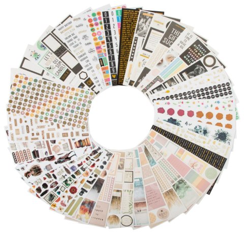 Sticker book with foil 23x12cm, 20 sheets, 2 wz.