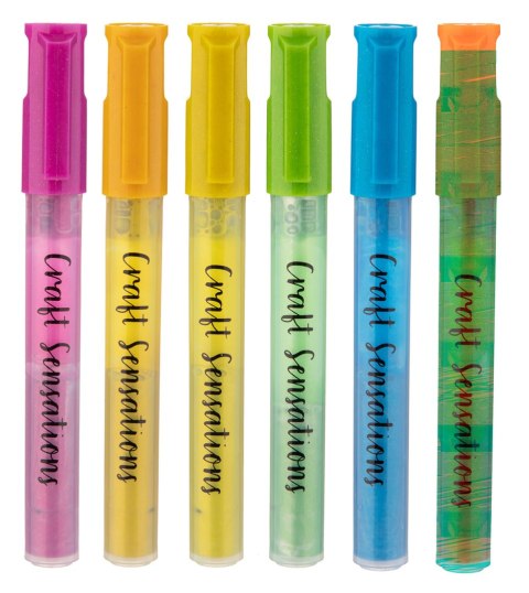 Markery brokatowe, 6 szt.