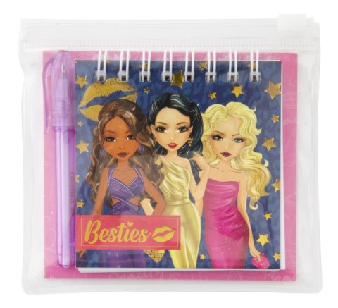 Mini notatnik 8x8 cm + długopis