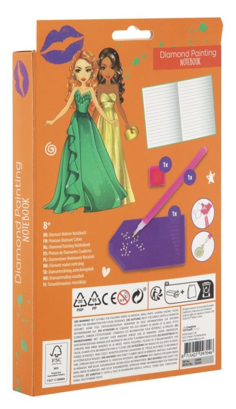 Diamentowy notatnik A5 w twardej oprawie