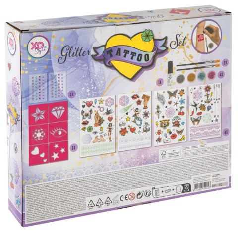 Zestaw do tatuażu brokatowego