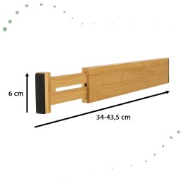 Organizer do szuflady bambusowy separator regulowany na sztućce narzedzia 43cm 1 sztuka
