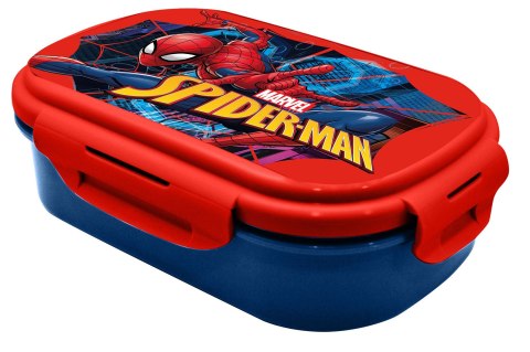PROSTOKĄTNE PUDEŁKO OBIADOWE ZE SZTUĆCAM SPIDERMAN